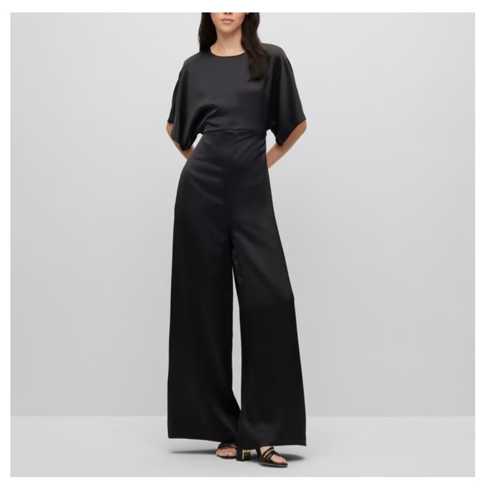 Women's Boss Dasimera Jumpsuit in Black Size 14 NWT